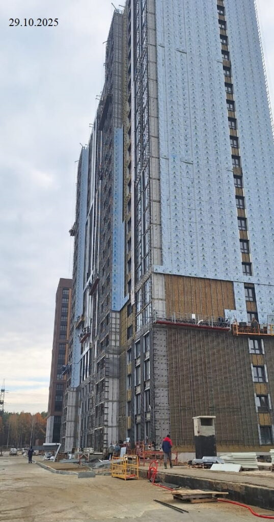 ЖК Шервуд. 6-я Нагорная, 15в корпус 4. Ход строительства. Октябрь 2025 г.