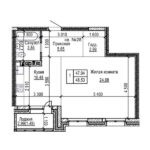 ЖК "Реновация". 1-комнатные квартиры 48 м²