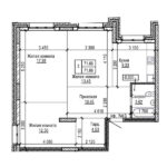 ЖК "Реновация". 3-комнатные квартиры 71 м² без лоджии