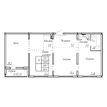 ЖК "Дом культуры". 3-комнатная квартира 69,4 м²