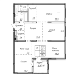 ЖК "Дом культуры". 4-комнатная студия 96,5 м²