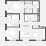 ЖК "Вышка". 4-комнатная студия 89,8 м²