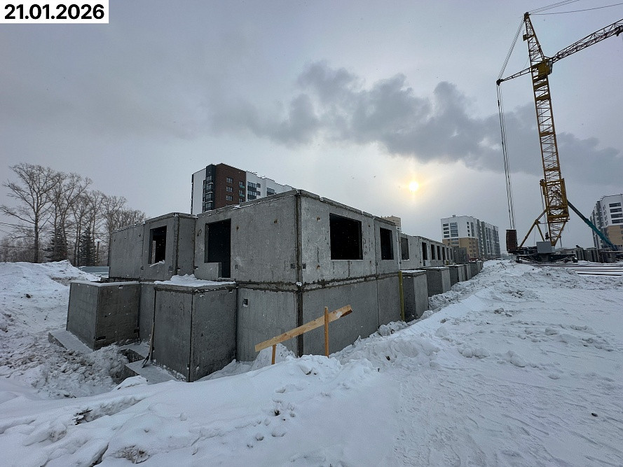 ЖК Спектр. Мельникова, 3. Ход строительства. Январь. 2026 г.