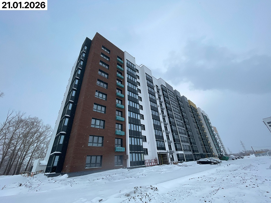 ЖК Спектр. Ул. Мельникова, 1, б-с 1-3. Ход строительства. Январь 2026 г.