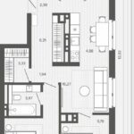 ЖК Меланж. 3-комнатная студия 83,41 м с террасой