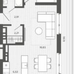ЖК Меланж. 2-комнатная студия 63,5 м с террасой