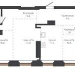 3-комнатная квартира 82,7 м