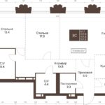 ЖК Сахаров Парк. 3-комнатная студия 107,8 м