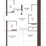 ЖК Сахаров Парк. 4-комнатная студия 118,2 м