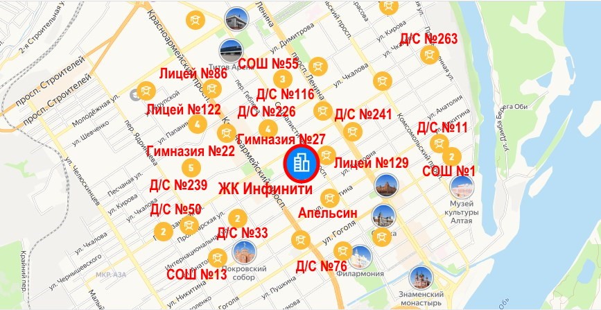 ЖК Инфинити. Детские образовательные учреждения