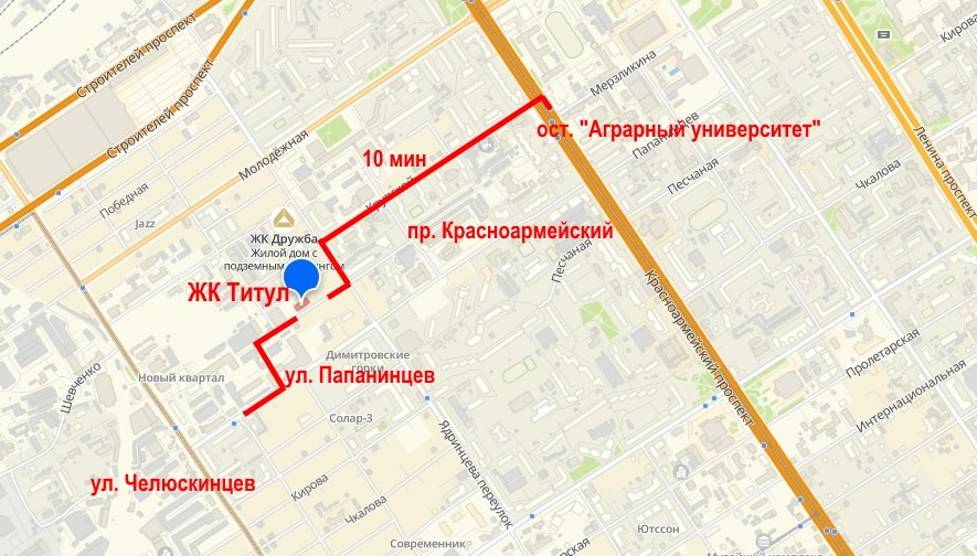 ЖК Титул. Транспортная доступность