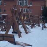 Дом 82. Ход строительства. Детская площадка. Январь 2026 г