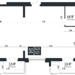 ЖК Opera Residence 3-комнатная студия 73,72 м